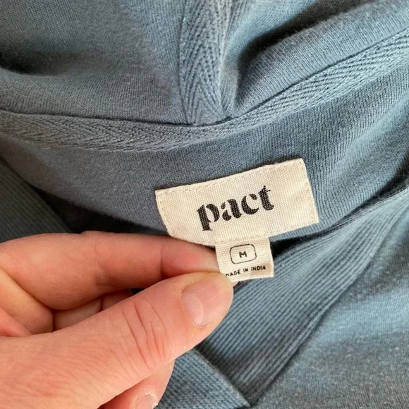 Pact Airplane Tank Dress Hooded Sage Green Pockets Organic Cotton Athleisure - Picture 12 of 14